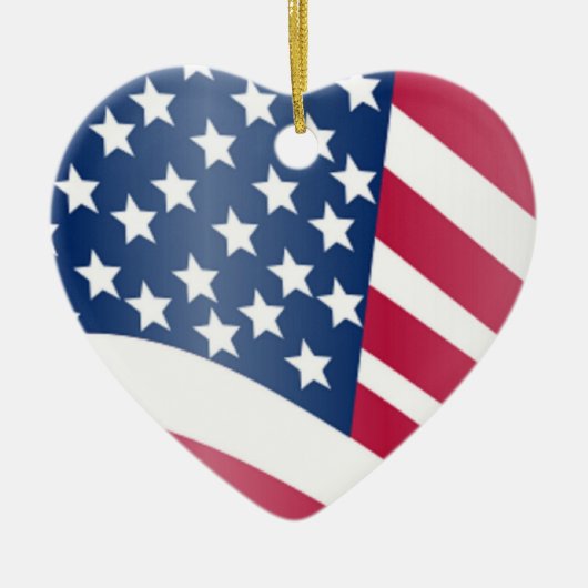 AMERICAN FLAG KERAMISCH ORNAMENT (Voorkant)