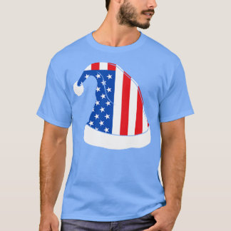 American Flag Kerst Pet Tshirt