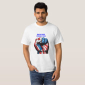 American Flag Labour Day in Red White Blue T-Shirt (Voorkant volledig)