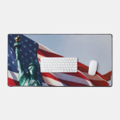 American Flag Lady Liberty Bureaumat (Keyboard & Muis)