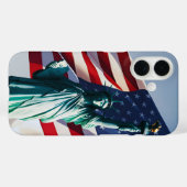American Flag Lady Liberty Case-Mate iPhone Case (Achterkant (horizontaal))
