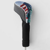 American Flag Lady Liberty Golfheadcover (Schuin)