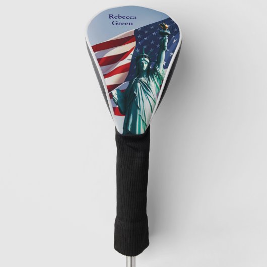 American Flag Lady Liberty Golfheadcover (Voorkant)