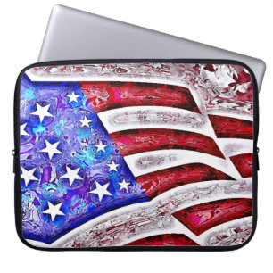 AMERICAN FLAG-laptophoes Laptop Sleeve