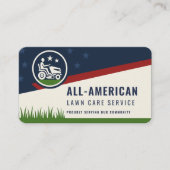 American Flag Lawn Care and Mowing Visitekaartje (Voorkant)