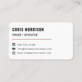 American Flag Lawn Care and Mowing Visitekaartje (Achterkant)