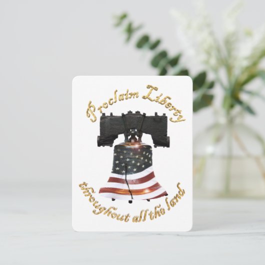 American Flag Liberty Bell Kaart (Staand voorkant)