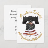 American Flag Liberty Bell Kaart (Voorkant / Achterkant)