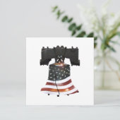 American Flag Liberty Bell Kaart (Staand voorkant)