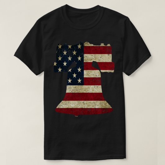 American Flag Liberty Bell T-shirt (Design voorkant)