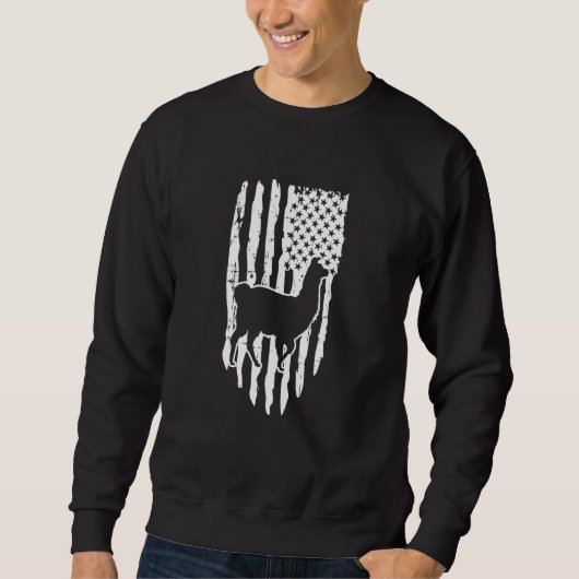 American Flag Llama Trui (Voorkant)
