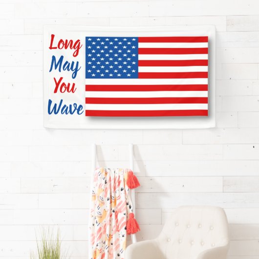 American Flag Long May You Wave Personated Spandoek (Insitu)