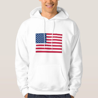American Flag Mannen Basic Hooded Sweatshirt