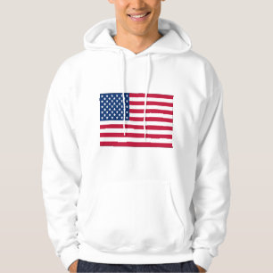 American Flag Mannen Basic Hooded Sweatshirts Hoodie