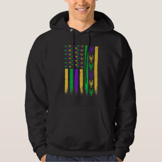 American Flag Mardi Gras Crawfish Hoodie