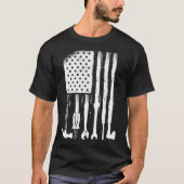 American Flag Mechanic Tools Proud Craftsman Veren T-shirt (Voorkant)