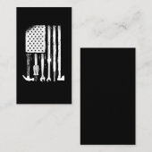 American Flag Mechanic Tools Proud Craftsman Veren Visitekaartje (Voorkant / Achterkant)