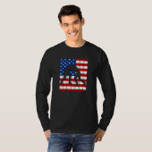 American Flag Men Wrestling T-shirt (Voorkant volledig)