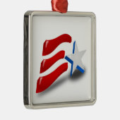 AMERICAN FLAG METALEN ORNAMENT (Rechts)