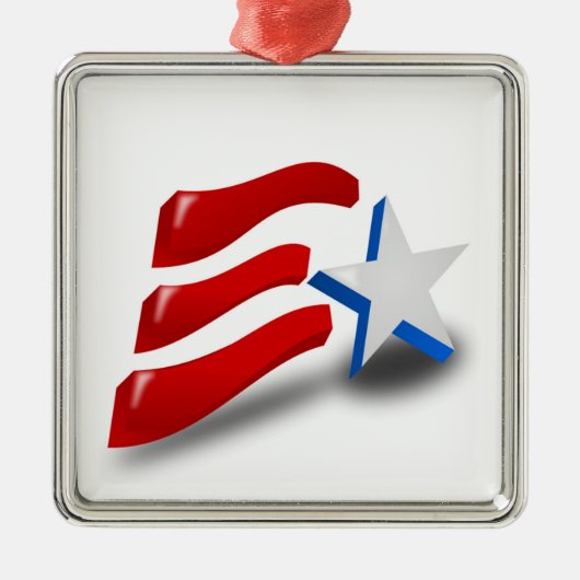 AMERICAN FLAG METALEN ORNAMENT (Voorkant)
