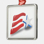 AMERICAN FLAG METALEN ORNAMENT (Links)