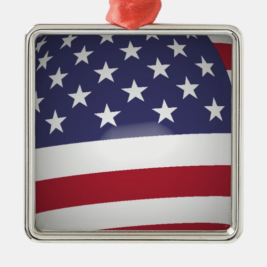 AMERICAN FLAG METALEN ORNAMENT (Voorkant)