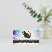 American Flag Metallic Welding Fabricator QR Code Visitekaartje (Staand voorkant)