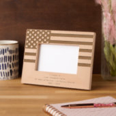 American Flag Military Retirement Gegraveerde Lijstjes (Links)