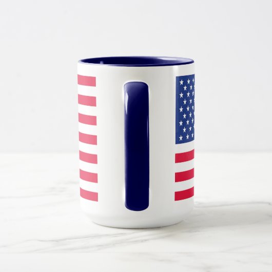 American Flag Mok Blauw handvat (Handvat)