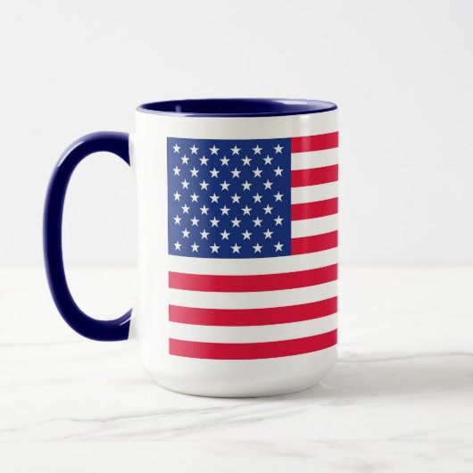 American Flag Mok Blauw handvat (Links)