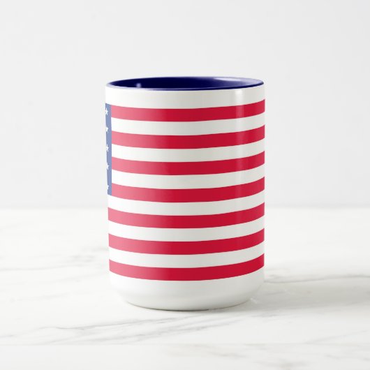 American Flag Mok Blauw handvat (Midden)