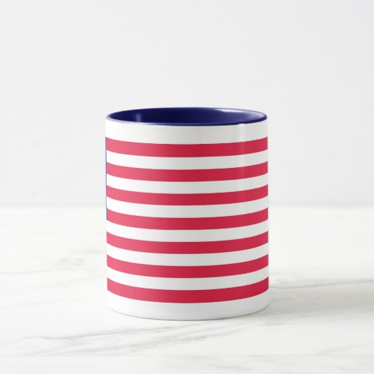American Flag Mok met blauw handvat (Midden)