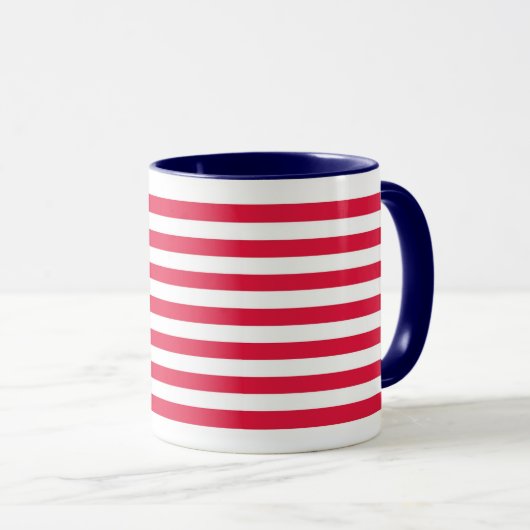 American Flag Mok met blauw handvat (Voorkant rechts)