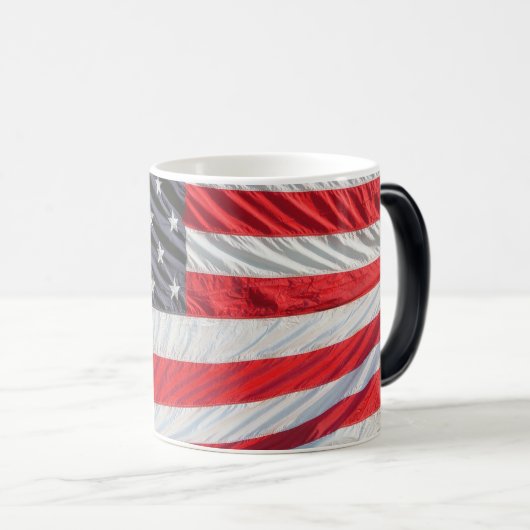 American Flag Mok strips rood wit blauw (Voorkant rechts)