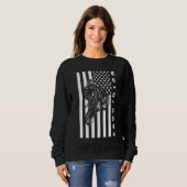 American Flag Motorcross Vuilfiets - Vuilfiets Trui (Voorkant volledig)