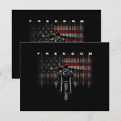 American Flag Motorcycle Freedom (Voorkant / Achterkant)