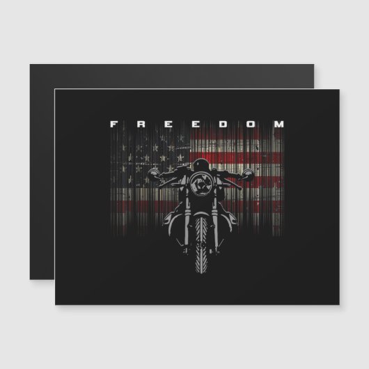 American Flag Motorcycle Freedom (Voorkant / Achterkant)