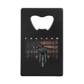 American Flag Motorcycle Freedom Creditkaart Flessenopener (Achterkant)
