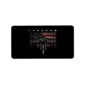 American Flag Motorcycle Freedom Etiket (Voorkant)