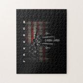 American Flag Motorcycle Freedom Legpuzzel (Verticaal)