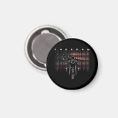 American Flag Motorcycle Freedom Magneet (Voorkant / Achterkant)