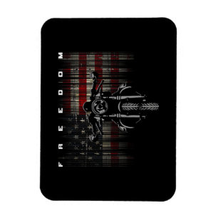 American Flag Motorcycle Freedom Magneet