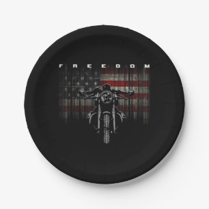 American Flag Motorcycle Freedom Papieren Bordje