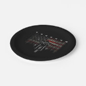 American Flag Motorcycle Freedom Papieren Bordje (Gekanteld)