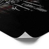 American Flag Motorcycle Freedom Poster (Hoek)