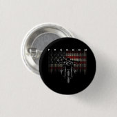 American Flag Motorcycle Freedom Ronde Button 3,2 Cm (Voorkant /achterkant)