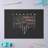 American Flag Motorcycle Freedom Tissuepapier (Craft)