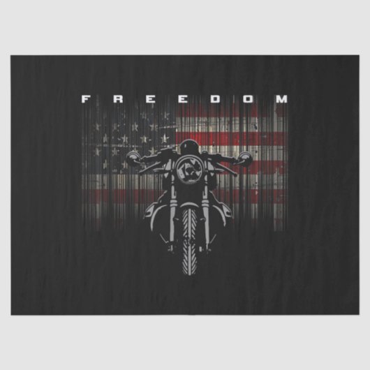American Flag Motorcycle Freedom Tissuepapier (Voorkant)