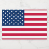 American Flag Mousserende Wijnfles Etiketten (Enkel label)