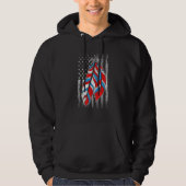 American Flag  Native Feather Pride Month Indigeno Hoodie (Voorkant)
